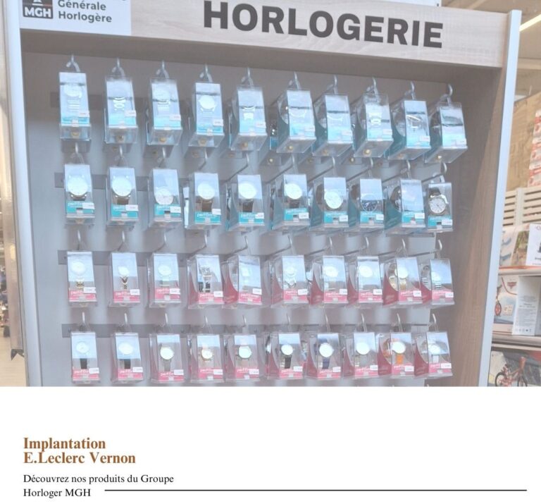 l'E.Leclerc de Veron propose les produits horlogers du groupe MGH